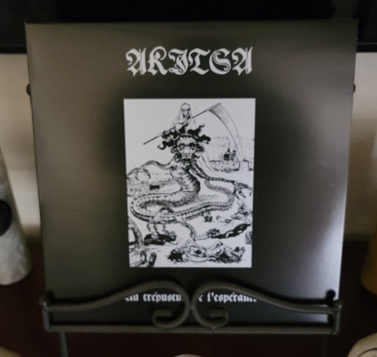 BloodasMortal3's tweet photo. Black Metal Friday begins!!!!
Akitsa - Au Crépuscule De L'Espérance
#akitsa #aucrépusculedelespérance #blackmetal #rawblackmetal #hospitalproductions #blackmetalfriday https://t.co/DQstYq9nOh