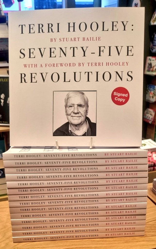 BridgeBooksDro1's tweet photo. People are often referred to as 'living legends', and Terri Hooley is one of them. Turning 75 years young soon, #75Revolutions is Terri talking to @stu_bailie
about radical times, conflict, lucky escapes, messy behaviour & the alternative soul of Belfast.
https://t.co/sthxqaP1f1 https://t.co/KEdz2Ur9Sd