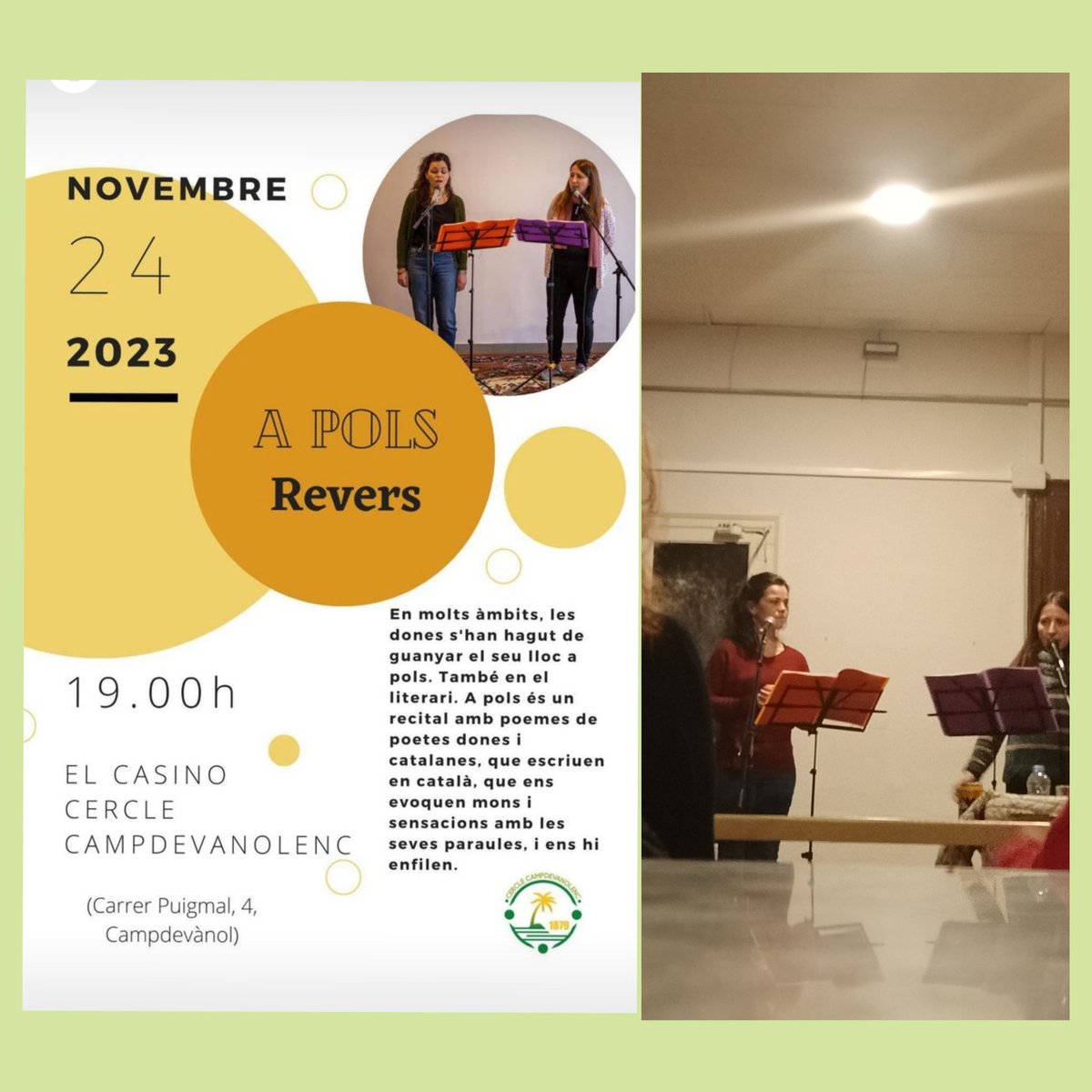 erc_campdevanol's tweet image. #Cultura 
#25Novembre 
#donacatalana