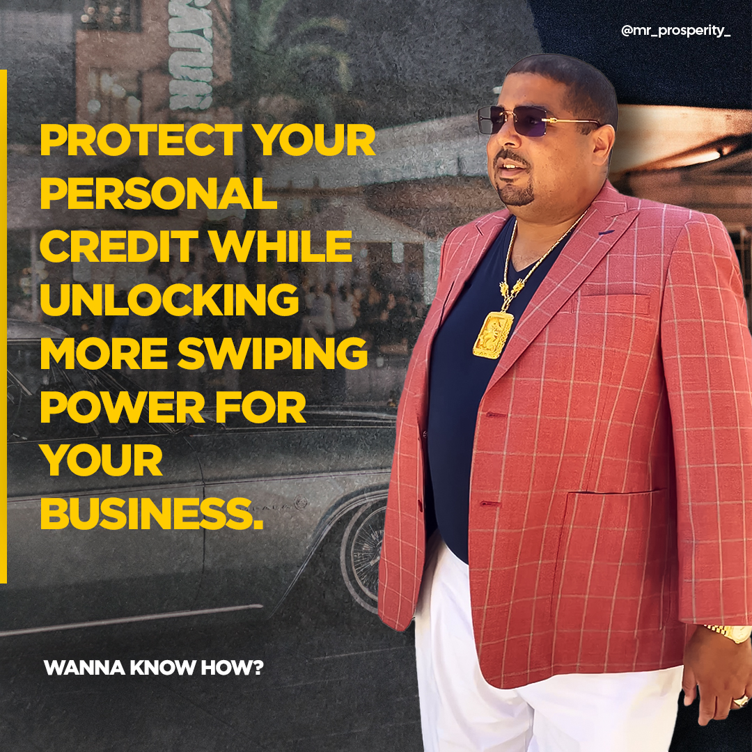 Mr_Prosperity__'s tweet image. Shield Your Personal Credit, Unleash Greater Business Swiping Power! 💳🔒 #CreditProtection #BusinessGrowth