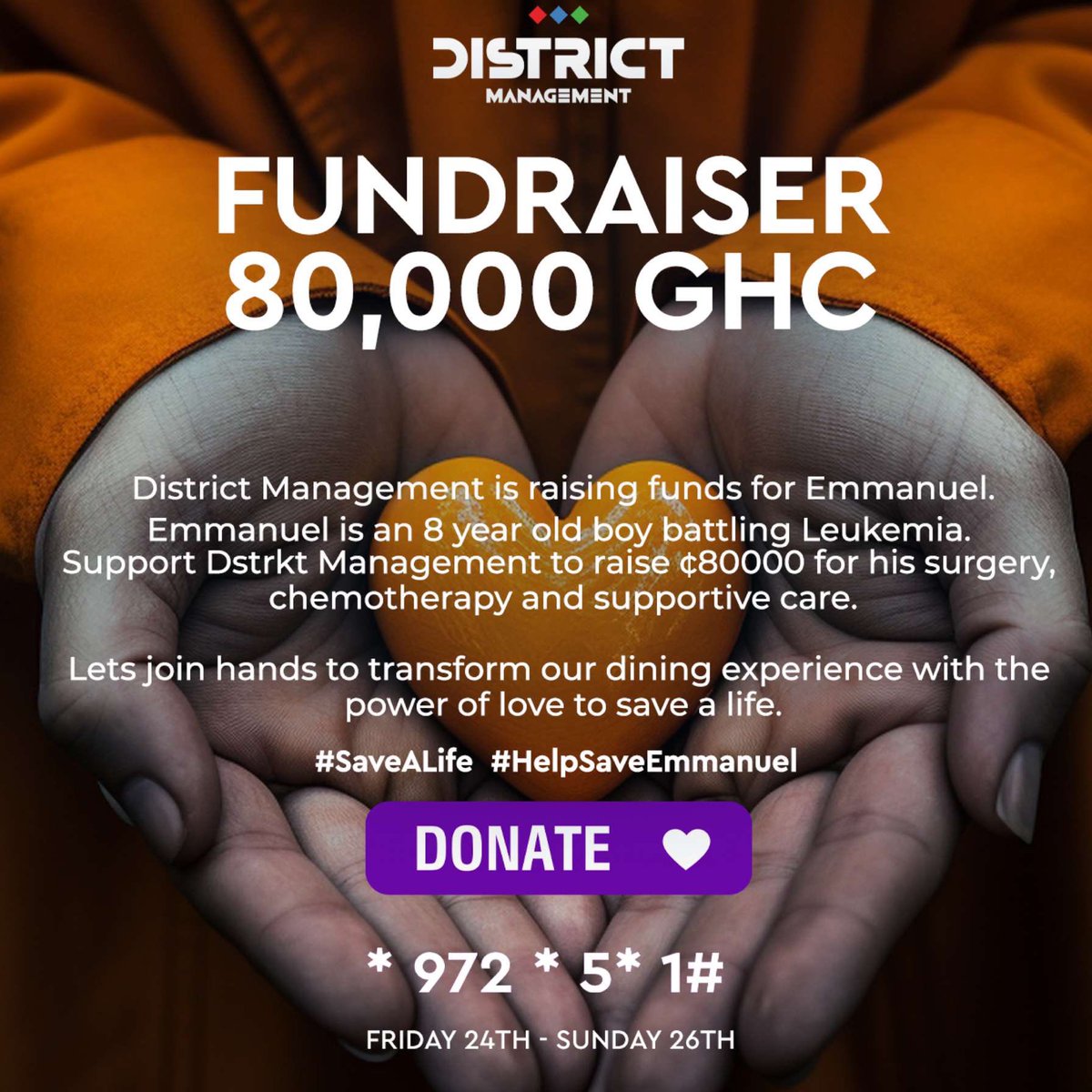 gyaigyimii's tweet photo. There is this 8 year old boy called Emmanuel that has Leukemia. He needs GHS 80,000 for surgery and recovery. Management of District 24 has decided to lead a campaign to help save him. please dial *972*5* 1# to donate. if u can't donate sef rt and share the flyer on you socials https://t.co/9xi0CT6tgx