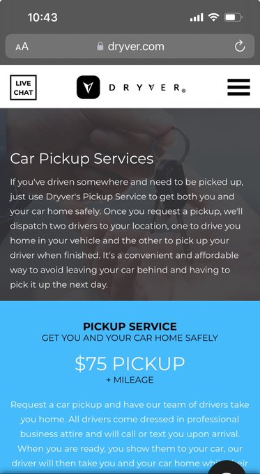 That app will also have someone come pick u and ur car up if ur too drunk to drive home. Probably more