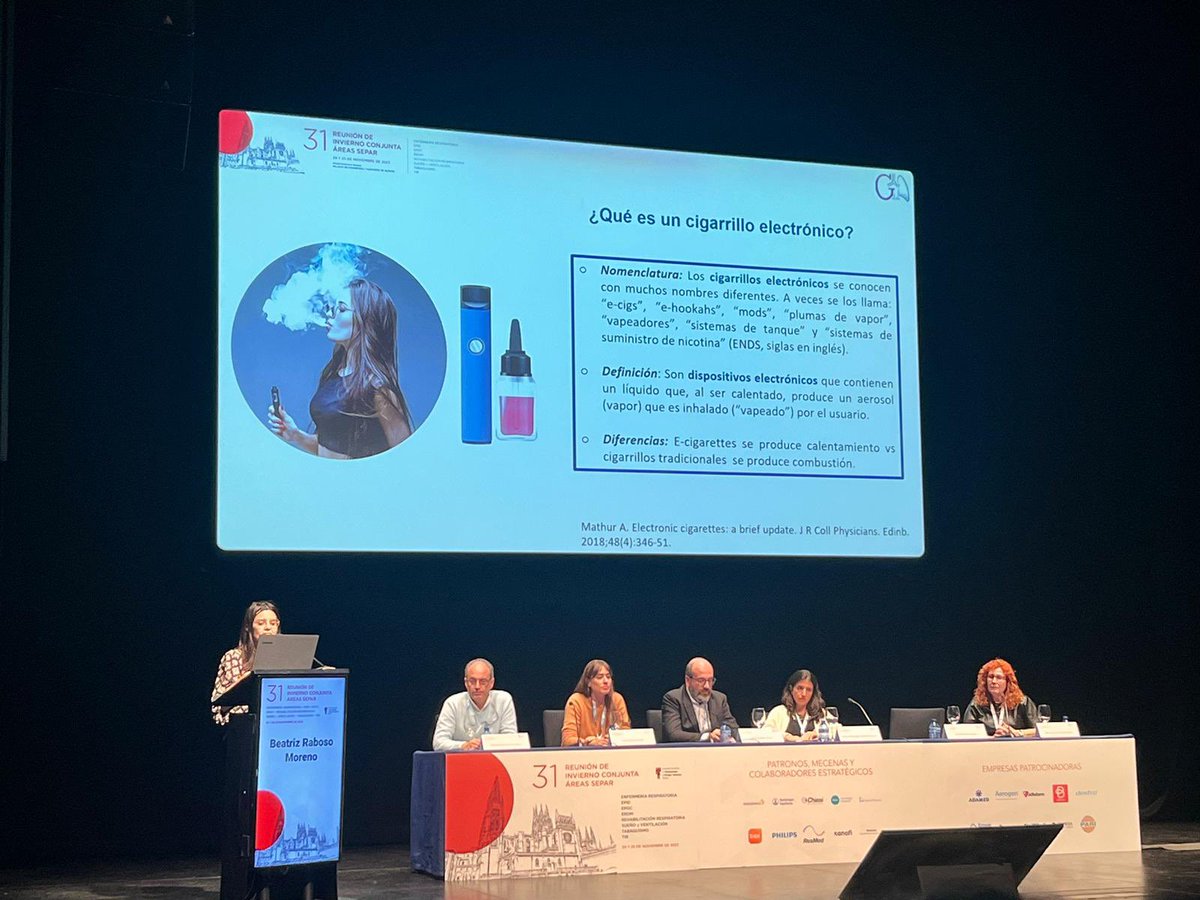 Importante concienciar a la población sobre el uso del cigarrillo electrónico: una amenaza para el sistema respiratorio. Gracias al área de tabaquismo por contar conmigo!
#neumo #tabaquismo <a href="/tabaquismosepar/">Tabaquismo SEPAR</a>