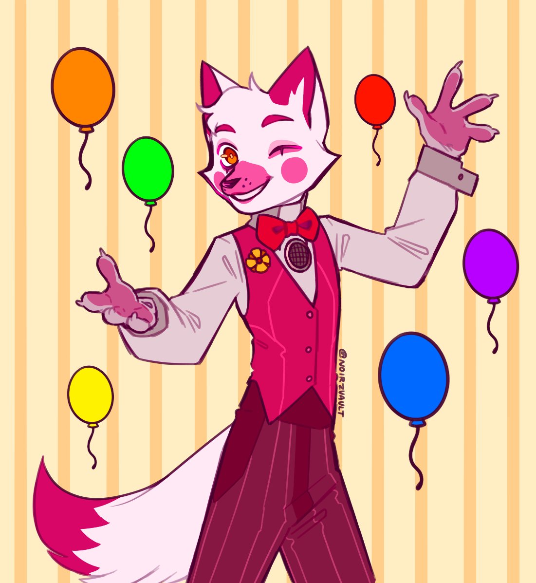 noirzvault's tweet photo. If you're silly and you know it clap your hands 👏👏
#FNAF #fnaffanart #fnaffoxy #fnaffuntimefoxy #fnafsl #furryart https://t.co/Ic26SWONy0