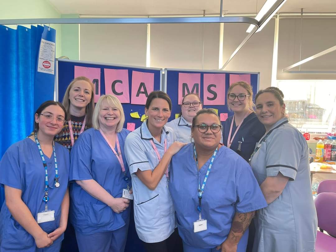 Kerrytots's tweet photo. MCYay!!! @PAHTmaternity @NHSHarlow just a few of our wonderful MCA's. Thank you to all the MCA's and MSW's that keep our maternity team together. You are awesome 👏 https://t.co/Y3jZKH50Fv