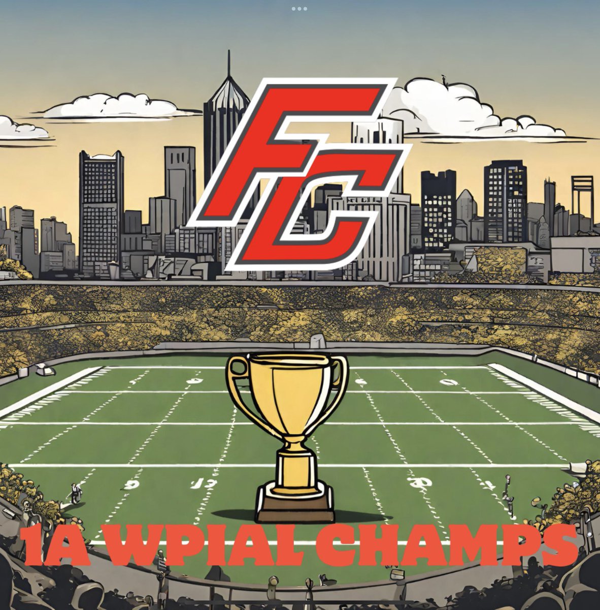 WPIAL_Insider's tweet photo. For the FIRST TIME in School History:

The Fort Cherry Rangers are your 1A WPIAL CHAMPIONS 🏆

The defeat South Side by a score of 42-28 https://t.co/o3ucGGd8bW