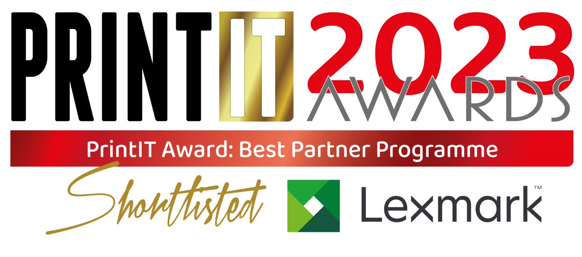 The #PrintITAwards 2023 are nearly here! We are delighted to be shortlisted for Best #PartnerProgramme! Our programme provides all the resources to enable our partners to discover new business opportunities and stand out from the competition: bit.ly/46C5w1k