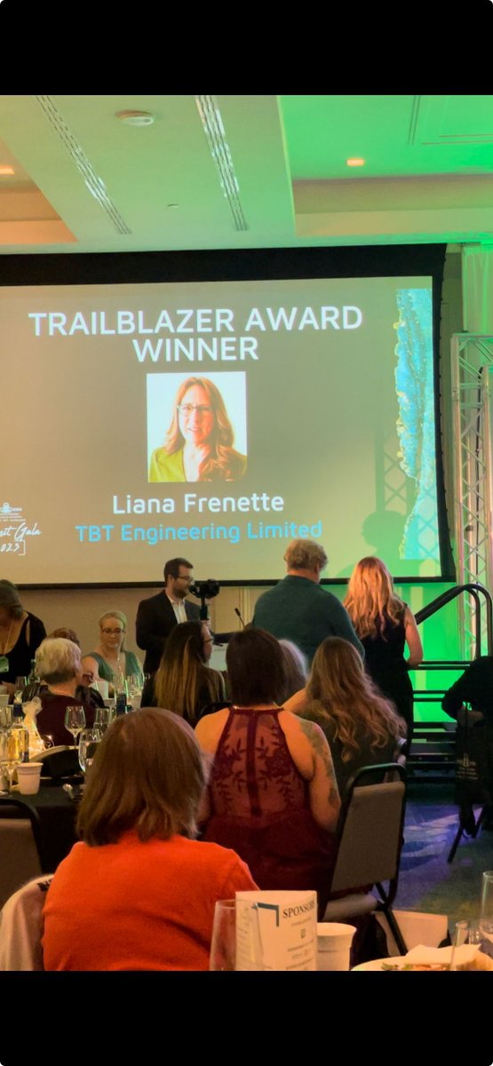 TBTEngineering's tweet photo. Congratulations to our CEO, Liana Frenette, on winning the Trailblazer Award at PARO's 2023 Gala!  A heartfelt thank you to PARO for  your incredible support of women entrepreneurs across Canada. https://t.co/LQVrQuDtd5