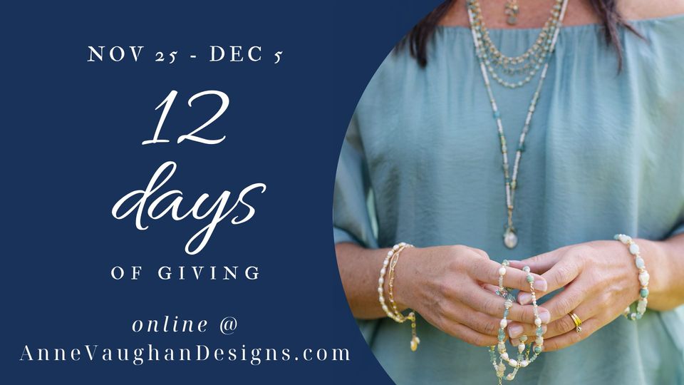 Feeling grateful this Black Friday because #SHERECOVERS Friend <a href="/AVDAnne/">Anne Vaughan Designs</a> is donating 10% of their "12 Days of Giving” sales to SHE RECOVERS from Nov. 24 to Dec. 5. Funds raised will help us reach, connect, support &amp; empower the women who need us but have yet to find us. #ThankYou