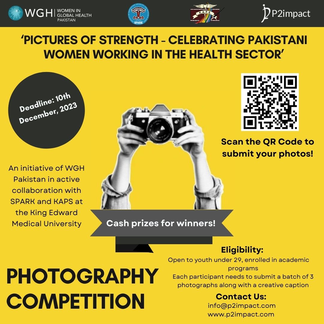 Join WGH Pakistan in active collaboration with @KEMULahore for a #Photography Competition to celebrate Pakistani #female health workers! 🔗Get Involved: p2impact.com/photography-co… 🚀Make you submission: rb.gy/o36dz5