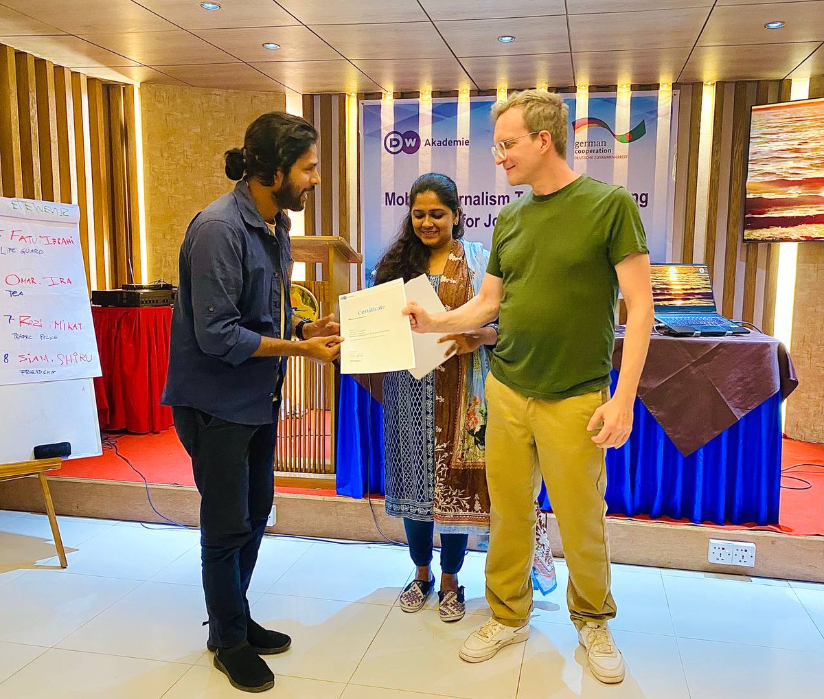 SiamShohel's tweet photo. I think, in the future,  In the future, mobile journalists will be at the forefront of media jobs. 
Deutsche Welle, Germany organized a five-day workshop to develop the professional skills of journalists and taught us a lot. https://t.co/jIvOHdT9f2