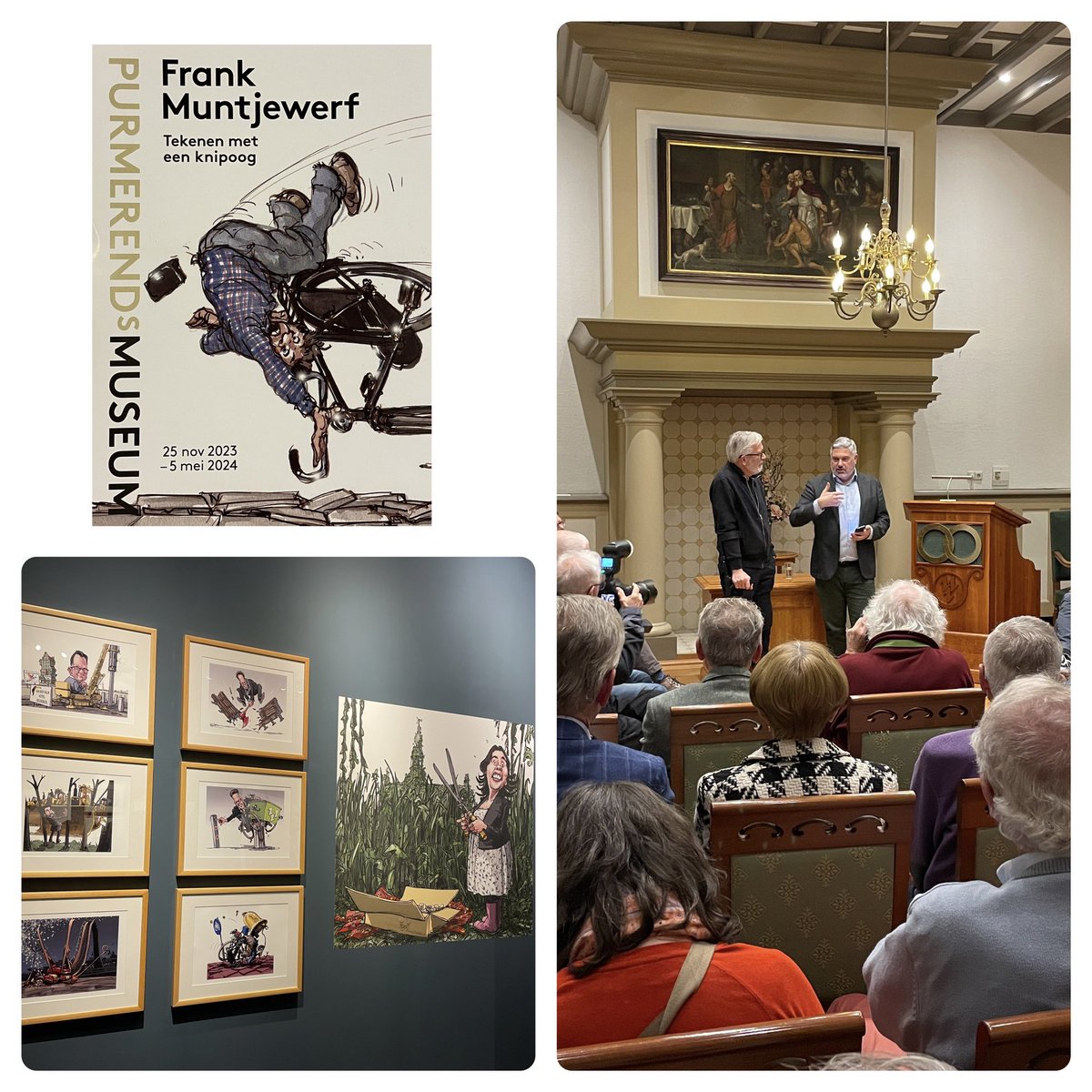 Vandaag was de opening van de tentoonstelling van Frank Muntjewerf <a href="/PendMuseum/">Purmerends Museum</a>. Al vele jaren maakt hij in <a href="/nhdagblad/">Noordhollands Dagblad</a> iedere week een cartoon. Een bezoek aan het museum is echt een aanrader! Als wethouder 4x de cartoon gehaald,  een ervan zit zelfs in de tentoonstelling 😄.