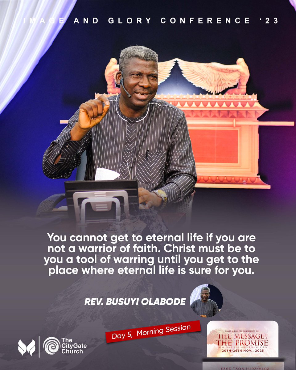 dcitygatechurch's tweet photo. MINISTRATION EXCERPTS

#Day5MS
#IMGC23
#RevBusuyiOlabode
#TheMessageandThePromise https://t.co/E0qjcA0Fay