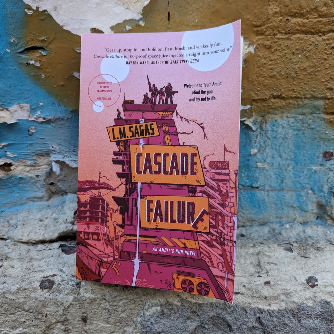 torbooks's tweet photo. Don't fail to join this exciting sweeps! Today, we're giving YOU the chance to win an early copy of #CascadeFailure by @lmsagaswrites. Just follow us, then like and retweet this post to enter. Best of luck, y'all! 

#CascadeFailureSweeps https://t.co/bRsLZ6BT8w