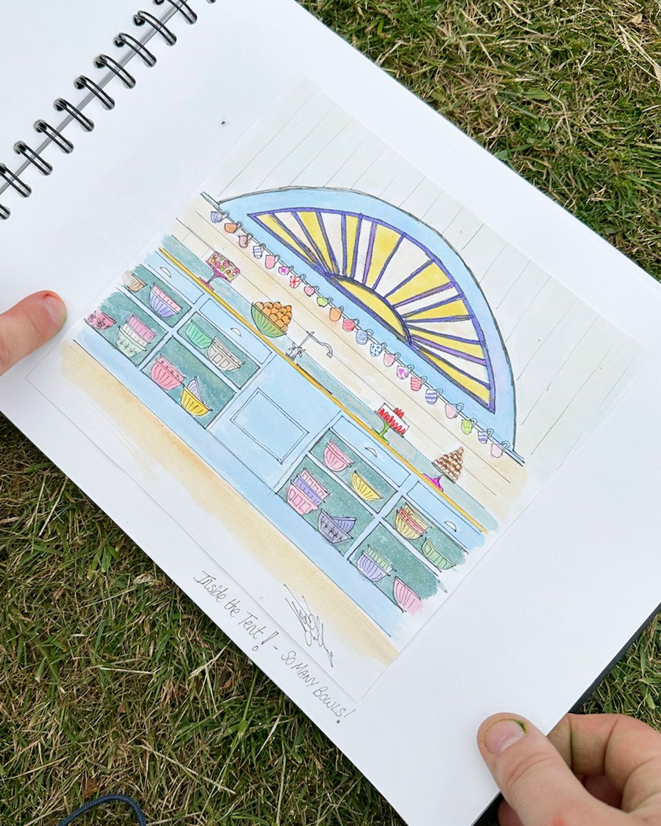 BritishBakeOff's tweet photo. A snippet of Josh's sketchbook from the series 😍 #GBBO https://t.co/8hvPYtfjWw