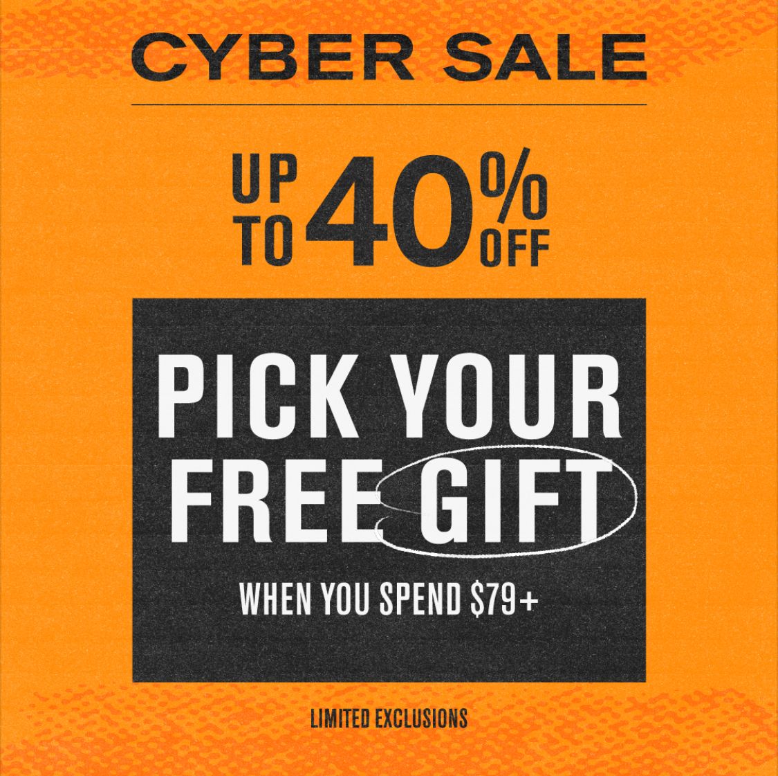 Cyber Weekend is here! Get up to 40% off plus gift with purchase when you spend $79+. Limited exclusions apply. stance.com