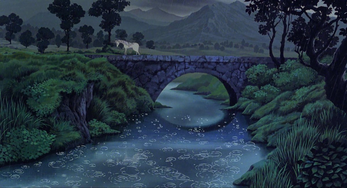 the last unicorn (1982) is just so stunning... every frame a painting