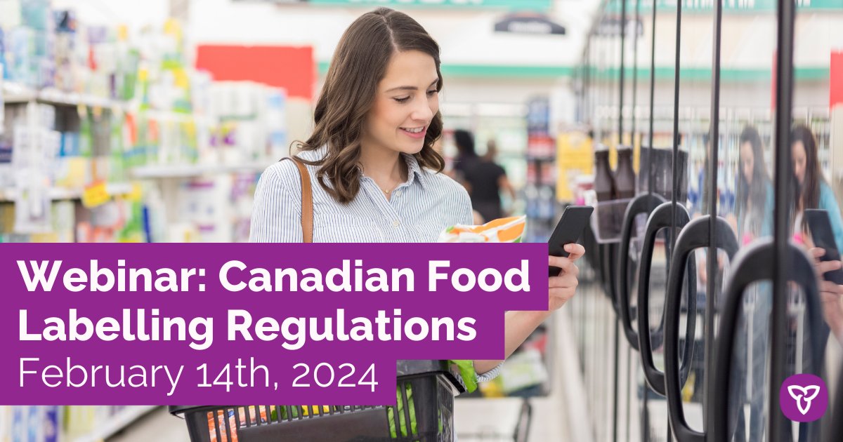 Free Webinar: Canadian Food Labelling Regulations on February 14 at 11am EST. Join us &amp; <a href="/NSF_Intl/">NSF</a> for a presentation on mandatory labelling elements including ingredient lists, allergen statements, nutrition facts and more. Register now! …lling-regulations.omafrabdb-events.ca #foodandbeverage