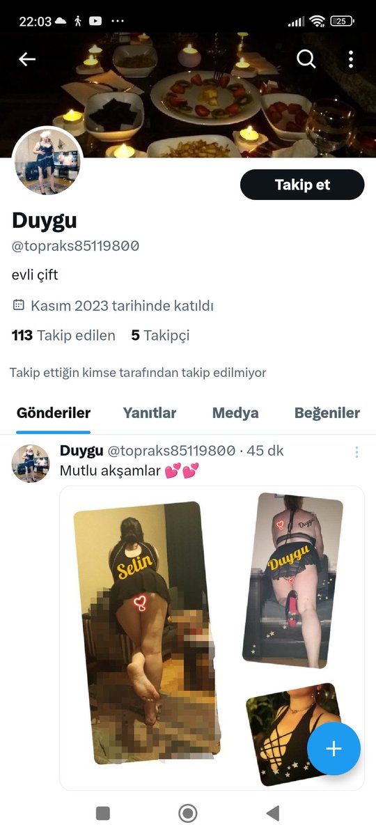 Yedek hesabım yoktur, @topraks85119800 sahte hesaptır,
Bu hesaptan atılan mesajlar bana ait değildir, Lütfen profillere dikkat edelim.