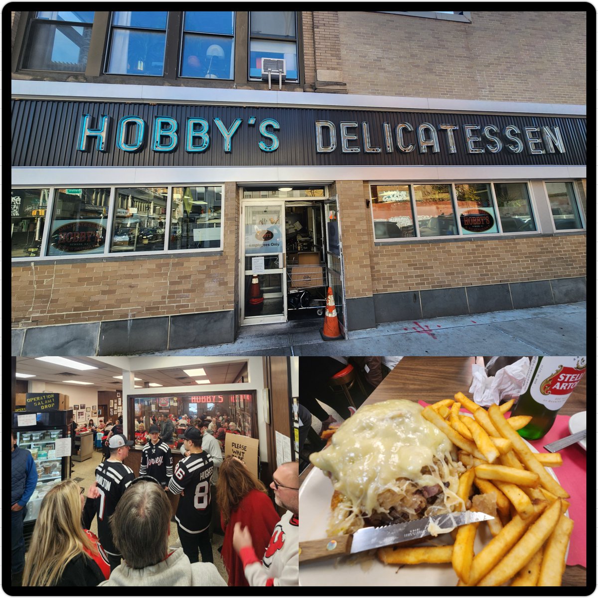 Special thanks to @Hobbysdeli for a fantastic lunch. Hope the positive vibes roll to the devils today #njdevils