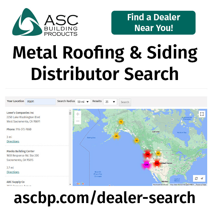 ASCBldgProducts's tweet image. Start planning your weekend metal roofing or siding project by identifying a Distributor/Dealer Near You at bit.ly/3QRjeaC
#MetalRoofing #DistributorSearch #DealerSearch #WhereToBuy #Homeowner #BuyLocal #MetalProject #MetalDistributor #WeekendProject