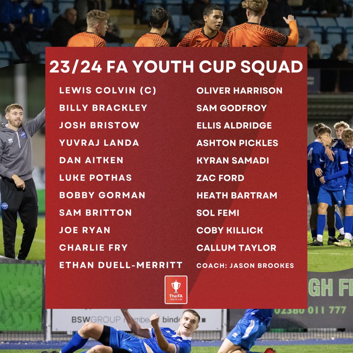 🏆 | A special mention to our history making #FAYouthCup squad that made it to the second-round of the competition!

You did us all proud lads! 🤩