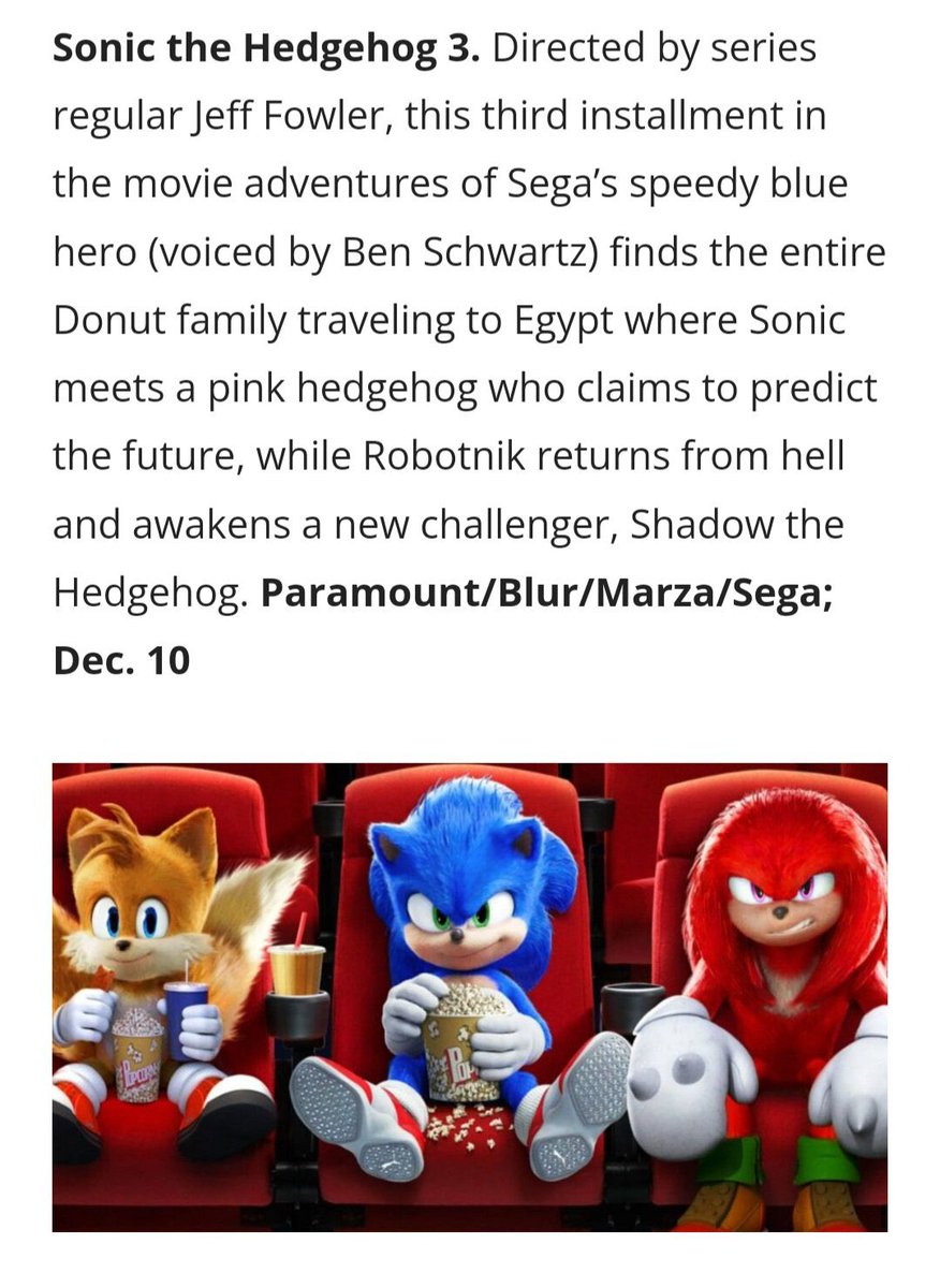 Sonic movienews on X: Ngl, this one doesn't sound so real, more