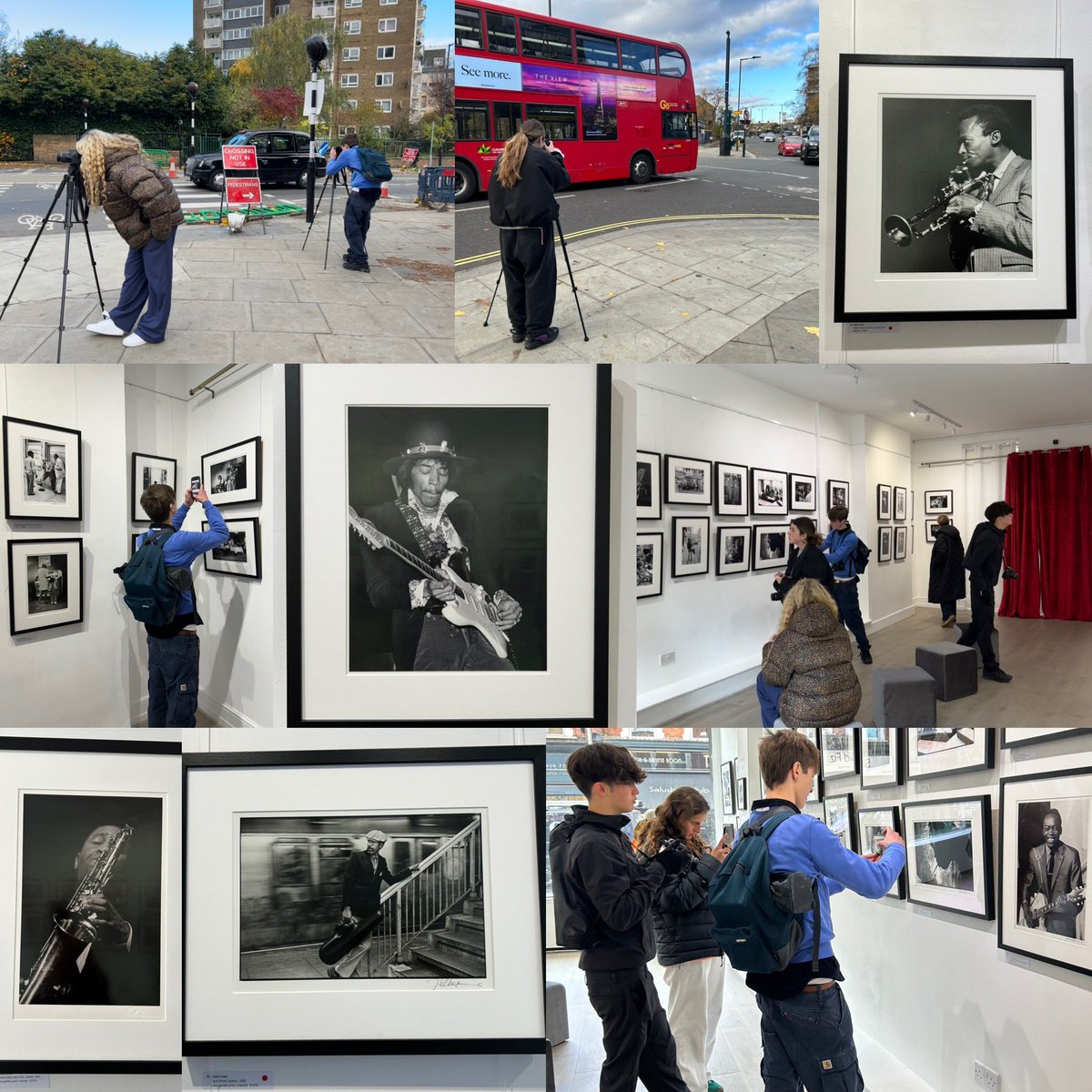 #MaidaValeSchool #MaidaValeArt #MaidaValeYear12 #Photography group take photos of #reflections and moving traffic in the Queens Park area. We stopped off at <a href="/WorldlyWickedWi/">Worldly,Wicked&Wise</a> to see the outstanding photography by British photographer Val Wilmer. Inspiring the next generation.