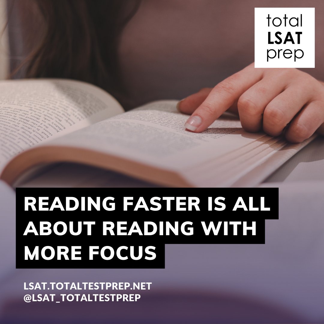 LSAT_ttp's tweet photo. To read faster, you actually have to slow down.  Click on the image for more information and to access 20 FREE hours of LSAT prep.

#lsat #lsatprep #lsatstudying #lsattips