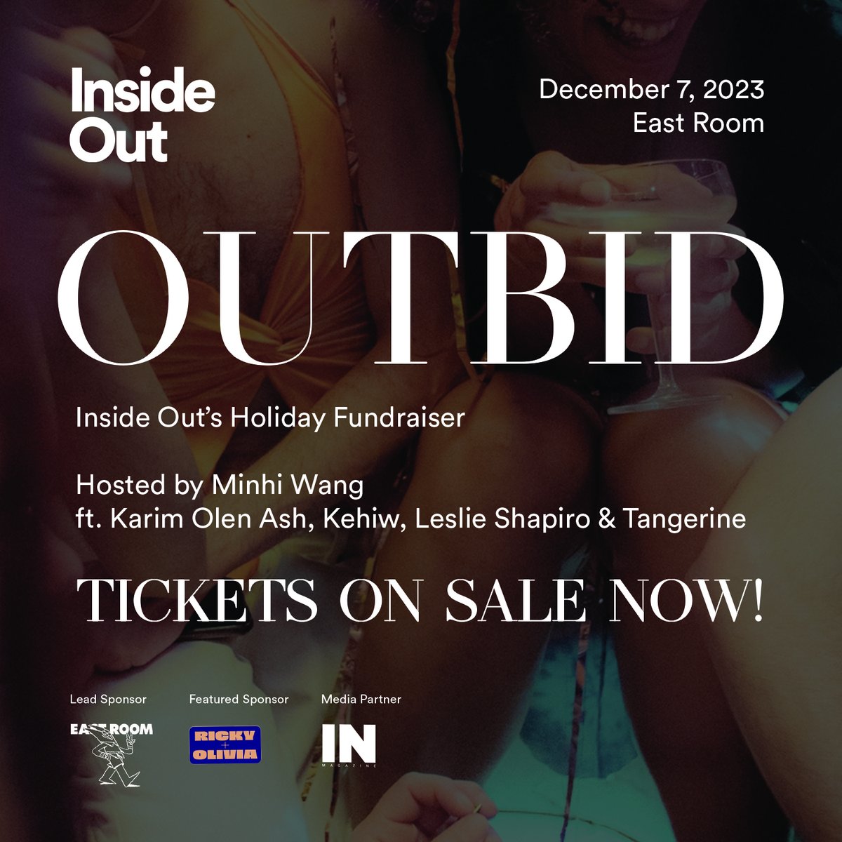 Tickets are now on sale for @insideoutto annual Holiday Fundraiser; OUTBID! Coming up on December 7, this party comes with the opportunity to outbid and donate for a cause. OUTBID is an event you don’t want to miss, an essential fundraiser for Inside Out. outbid-insideout.ca