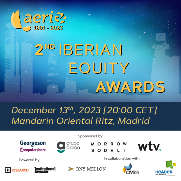 HEADER_'s tweet photo. HEADER estará presente como patrocinador en la Segunda Edición de los Iberian Equity Awards. https://t.co/166SB4qk3v https://t.co/bdgO9XrNxZ