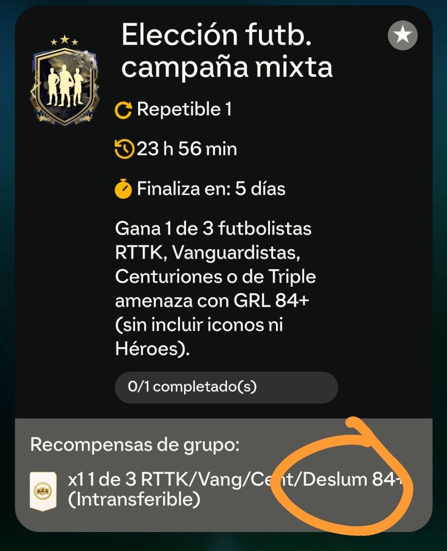 Compensation Opportunity✅ The new Campaign Player Pick is showing 'Deslum' which is the promo name of Thunderstruck in Spanish👀 So by changing language to Spanish you could get a Thunderstruck player (pick) as compensation😍 Full credit to @FutSheriff