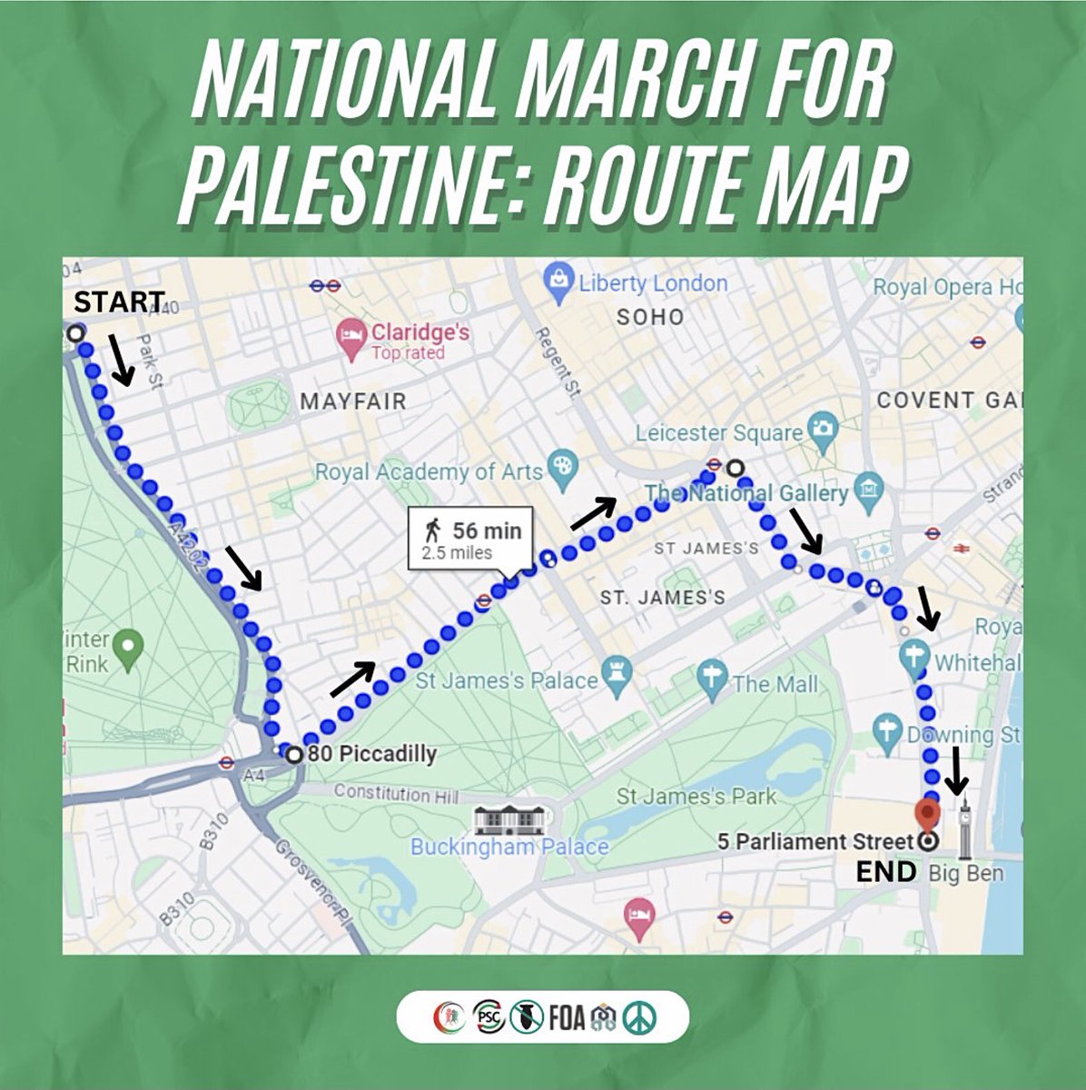 Yosri Fouda (@yosrifouda) on Twitter photo مسيرات لندن لنصرة فلسطين مستمرة غدًا. هذا هو المسار هذه المرة: تبدأ المسيرة الساعة 12:30 ظهرًا من شارع Park Lane و تنتهي أمام مجلس العموم البريطاني. مسيرات لندن لنصرة فلسطين مستمرة غدًا. هذا هو المسار هذه المرة: تبدأ المسيرة الساعة 12:30 ظهرًا من شارع Park Lane و تنتهي أمام مجلس العموم البريطاني.