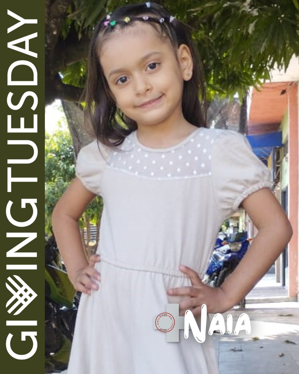#GivingTuesday ❤️ | Meet Naia! This lovely little girl is just six years old &amp; already facing a grave diagnosis: severe pulmonary valve stenosis. This condition can lead to heart failure, so it's imperative that Naia receive help right away. Donate now at tinyurl.com/6w9fdjdn.