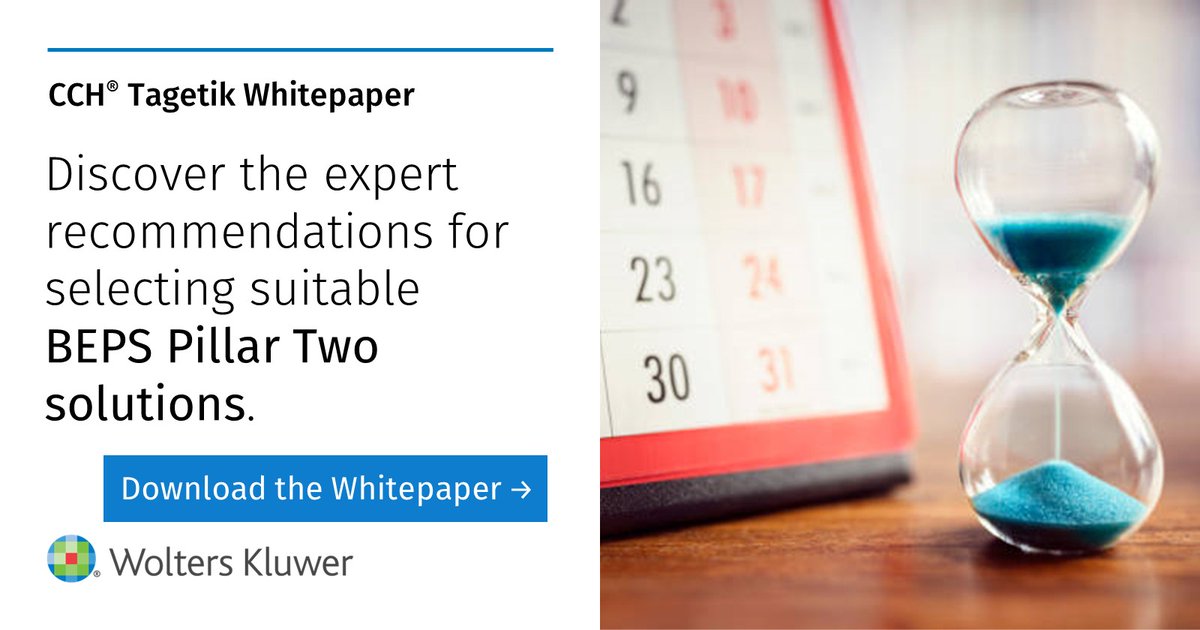 Explore the impacts of BEPS Pillar Two on multinational enterprises — and how MNEs can cope — in our new white paper. bit.ly/44SQ3cr

#WoltersKluwer #CCHTagetik #GlobalMimimumTax #BEPSPillarTwo