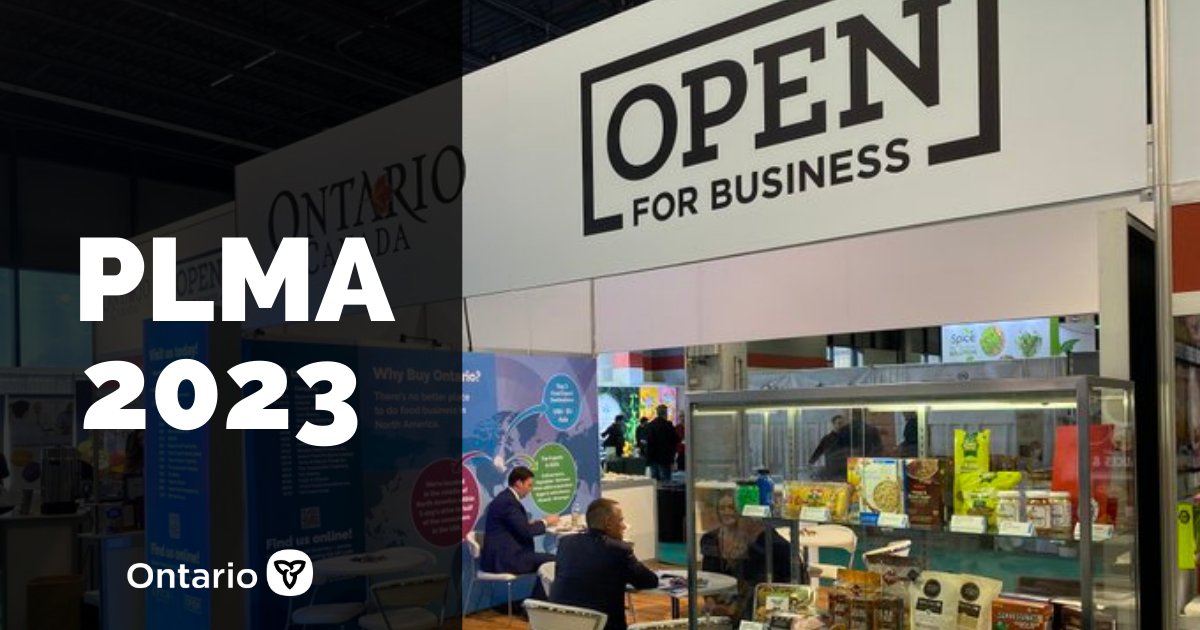 Another successful year at <a href="/PLMA_USA/">PLManufacturers Assn</a> with 19 Ontario food and beverage companies in the Ontario Pavilion! Interested in learning more or attending next year? Reach out to your OMAFRA Economic and Business Advisor and check out: plma2024.omafrabdb-events.ca
#OpenForBusiness #ExportON