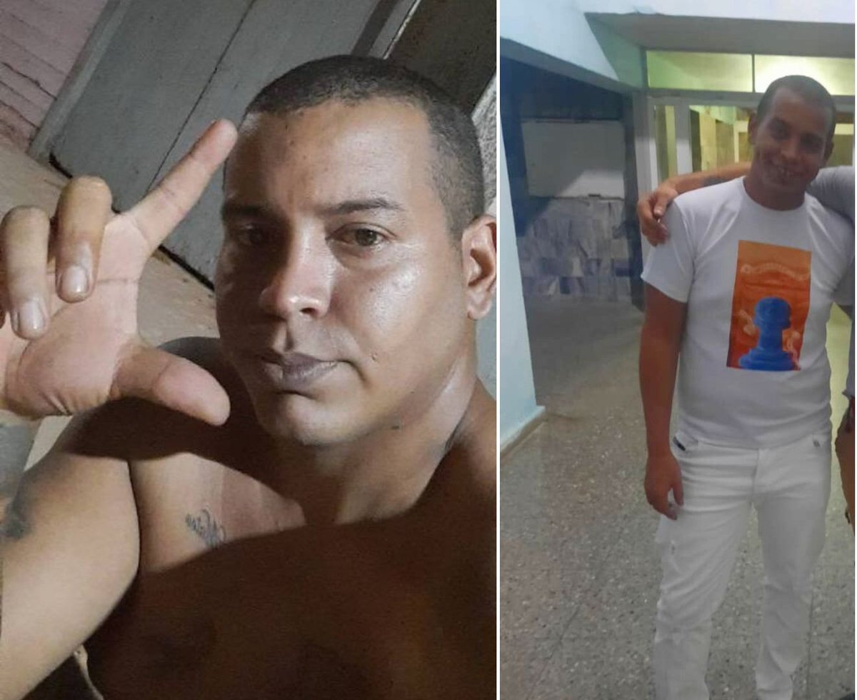PresosCuba's tweet photo. @docubprisiones ✍️🏻 #Cuba 🇨🇺
.
Alejandro Garlobo, víctima de la represión del Estado en #SOSCuba, fue excarcelado bajo fianza tras casi 8 meses preso sin ser enjuiciado. La delgadez de su cuerpo, en comparación con su físico al ser detenido, evidencia el impacto de su arbitraria reclusión.
.
Garlobo esperará en su domicilio a que le realicen un juicio por motivos políticos, proceso en el que se le acusa de supuestos delitos “contra la Seguridad del Estado”.
.
Durante su largo encierro, primero en cuartel de la policía política y luego en cárcel de máximo rigor Combinado del Este, Garlobo sufrió las precarias condiciones de centros penitenciarios en #Cuba y padeció fiebres, convulsiones y dolor en los riñones.
.
.
.
#HastaQueSeanLibres
#PresosPoliticosDeCuba 
#LibertadParaLosPresosPolìticos