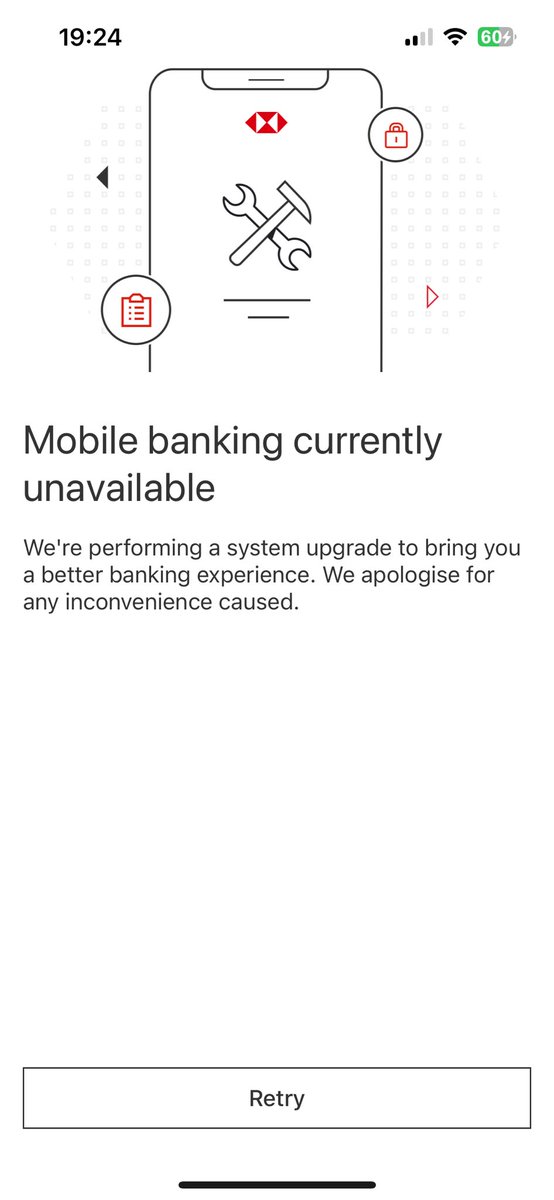 pdeepa's tweet image. In another news HSBC has been performing an upgrade for a while on a Friday evening 🥴 🔧 

#fintechfail @HSBC_UK