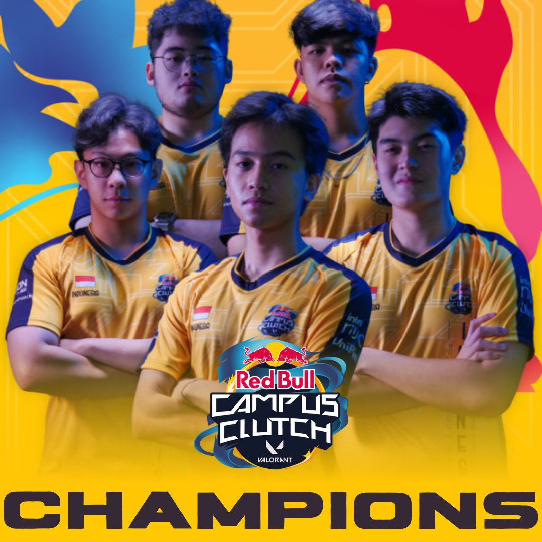 VALO2ASIA's tweet photo. 🇮🇩 Team Indonesia (GARUDA) are your 2023 Red Bull Campus Clutch champions!

Rayvaldo "ray4c" Chandra and co. beat 🇵🇪 Team Peru (Zen Esports) in the best-of-five grand finals 3-1 to take home the €20,000 first-place prize.

#VALO2ASIA #RedBullCampusClutch