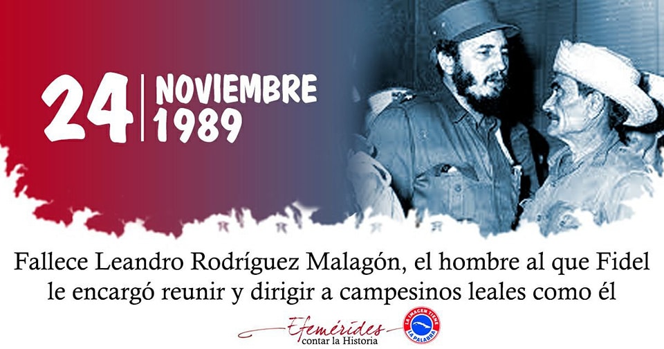 Fallece campesino leal, Leandro Rodríguez Malagón #EMROHab #vamosxmas