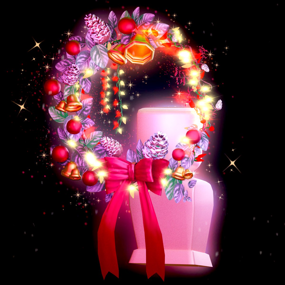 🎄Wreath Of Christmas Future Halo 

⭐️ “May these florescence lights hang your love and dreams into your new found restful home.” 

🎁 halo/accessory concept for #RoyaleHigh !!

#RHTC #RoyaleHighConcept #RoyaleHighHalo #RHConcept