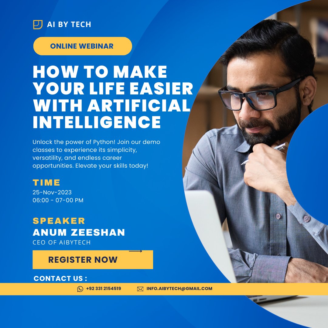 AI_BY_TEC's tweet image. Free Demo Class of Artificial Intelligence
WhatsApp us to join our group 

#free #democlasses #artificialintelligence #deeplearning #Machinelearning #MLP