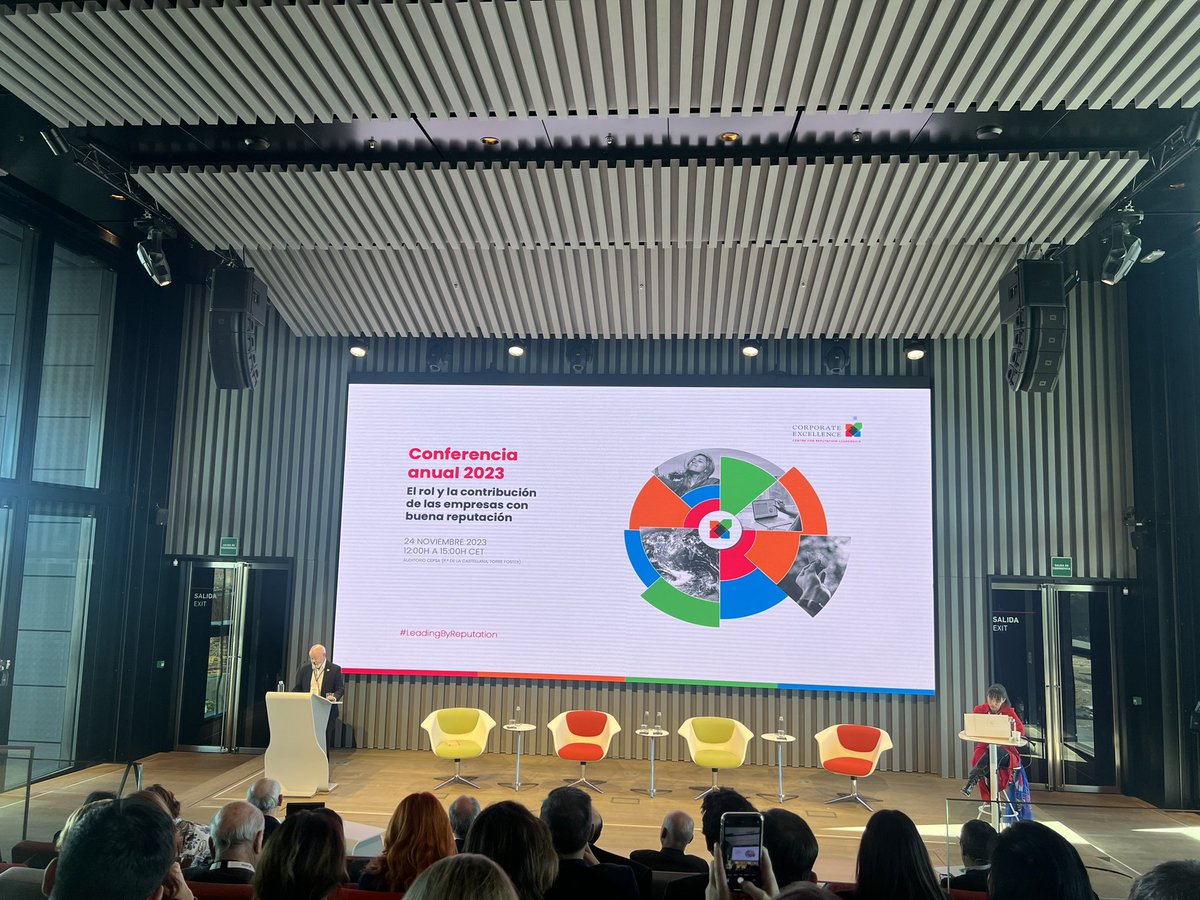 AchinchillaA's tweet photo. El CEO de @CE4reputation ha señalado que “la marca corporativa no para de crecer desde hace 5 años. La comunicación tiene un rol estratégico en la organizaciones para generar confianza. La #reputación no nos pertenece, sino que se merece”.
#Leadingbyreputation https://t.co/SQca02FUAZ