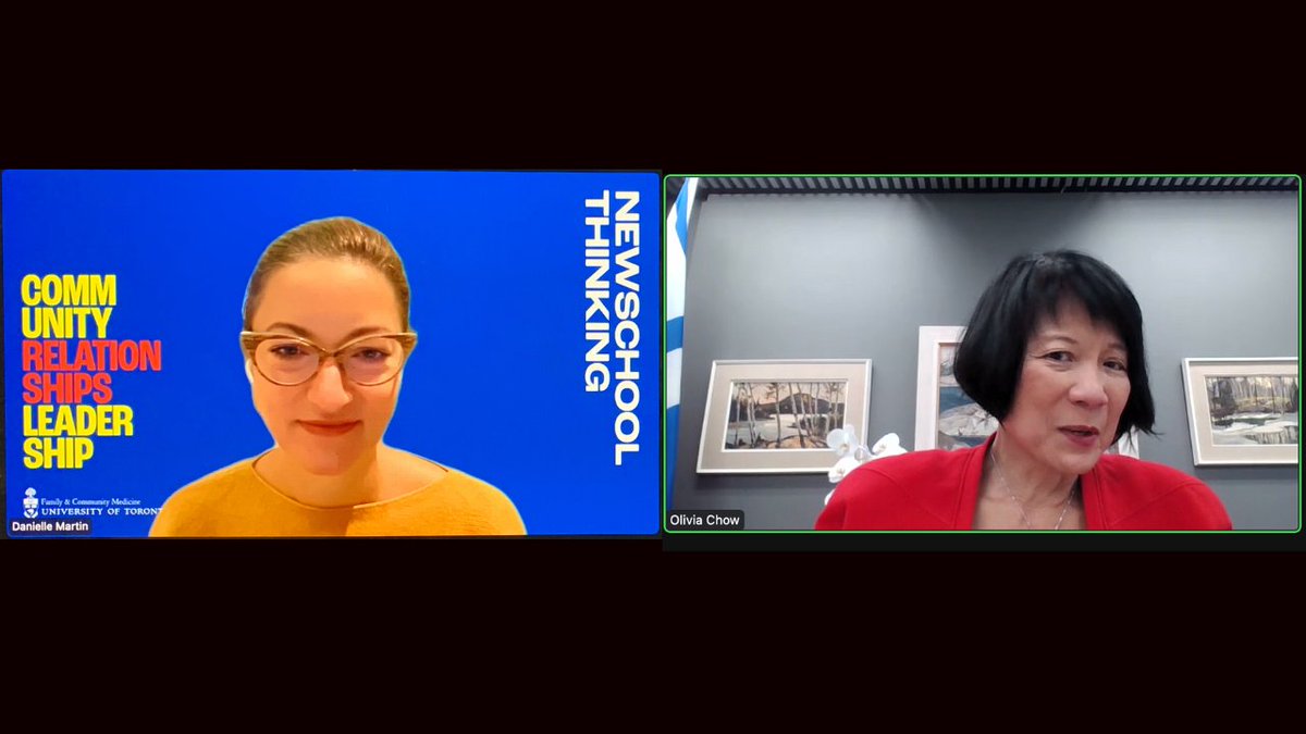 This morning, we welcomed <a href="/MayorOliviaChow/">Mayor Olivia Chow 🇨🇦</a> for a chat about authentic leadership, community organizing, and tangible ways we can support health in our communities.

Watch it here: youtube.com/watch?v=PeqsiH…