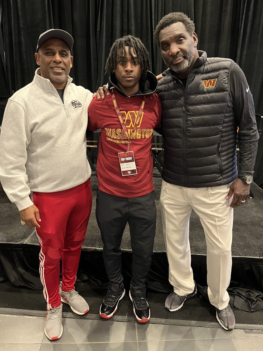 Thanks to <a href="/Commanders/">Washington Commanders</a> for the invite to spend the evening with Washington Legends Doug Williams the first African American Super Bowl Champion quarterback and Gary Clark 2x Super Bowl Champion and Ring of Fame Member. #Focusdedicationpreparation Thanks for tickets to Giants game!