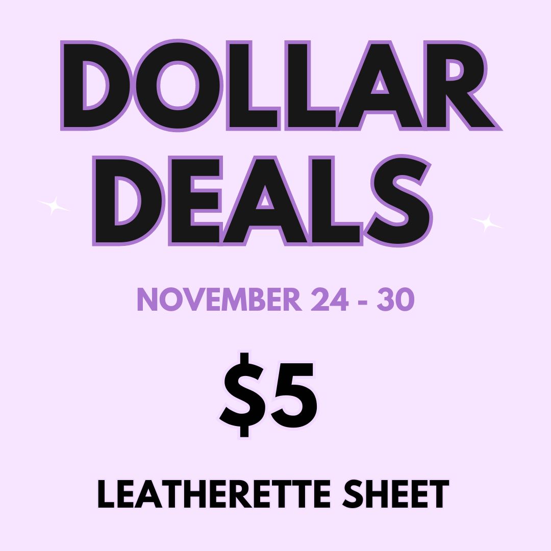 sundaylace's tweet image. "Dollar Deals" Mystery 20*30cm Leatherette

sundaylacecreations.com/products/dolla…

For example, if you buy three $5 Dollar Deals Leatherette, you will get 3 different Leatherette sheet colours in your order! 

#beading  #beadwork  #bowmaking #beadbacking #beadersoffacebook #beadingaddict