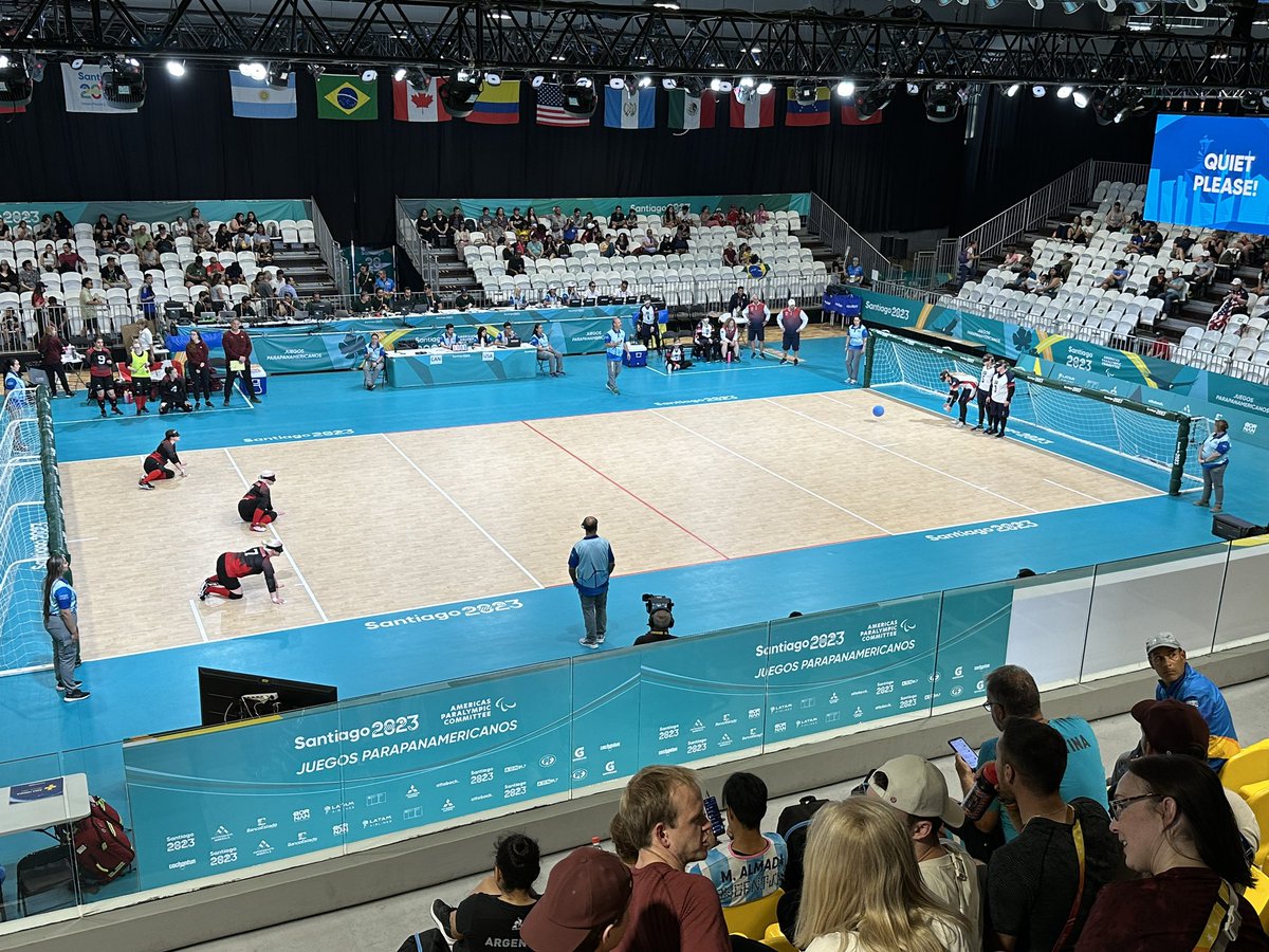 Devin_Heroux's tweet photo. GAME TIME 

Canada 🇨🇦 vs USA 🇺🇸 

The women’s goalball final right now. 

Winner to the Paralympics next summer and crowned Parapan Am Games champion. https://t.co/ewBczUdC8y