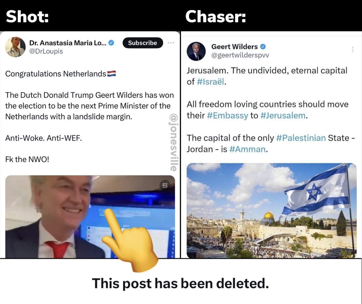 MaximBeal's tweet photo. Thank you @DrLoupis for congratulating Geert Wilders, a true supporter of Israel 🇮🇱 https://t.co/zH9j5xNpwi