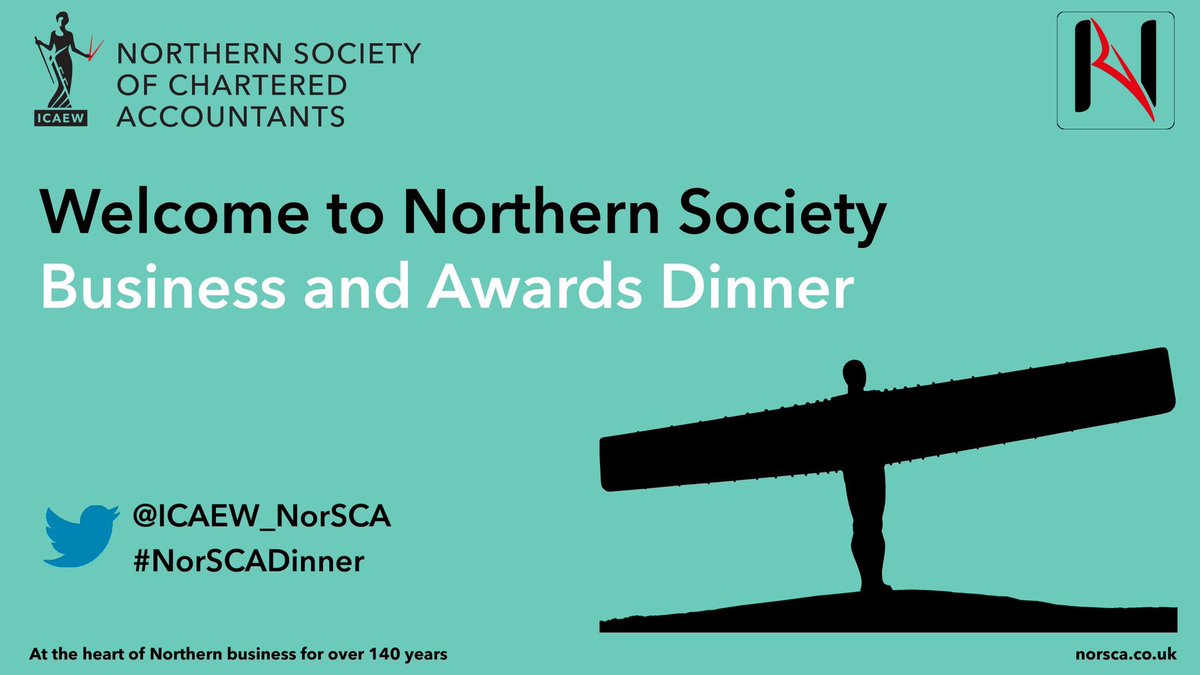 Welcome everyone to tonight’s <a href="/ICAEW_NorSCA/">ICAEW NorSCA</a> #business and #awards dinner with our guest speaker <a href="/AnnCleeves/">Ann Cleeves</a> 
#ICAEW #ICAEWintheNorth #NorSCADinner
