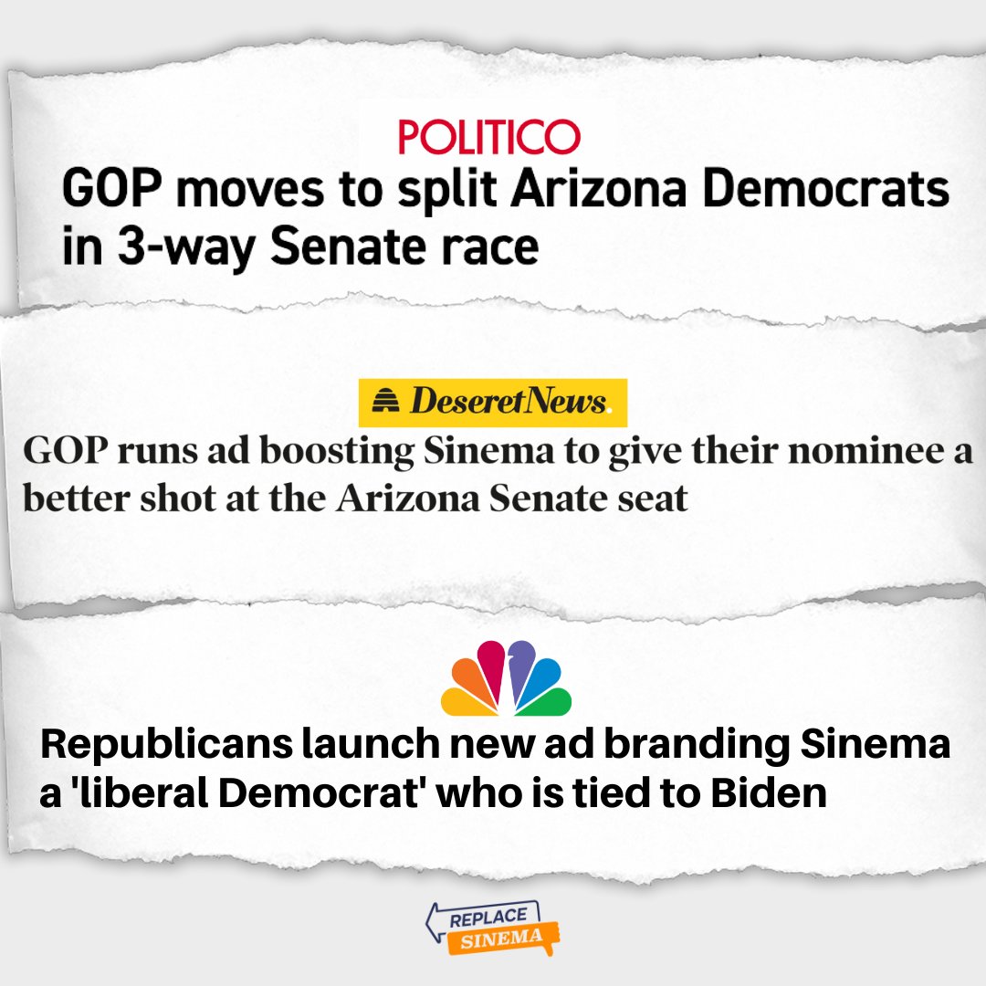 Replace Sinema PAC tweet media